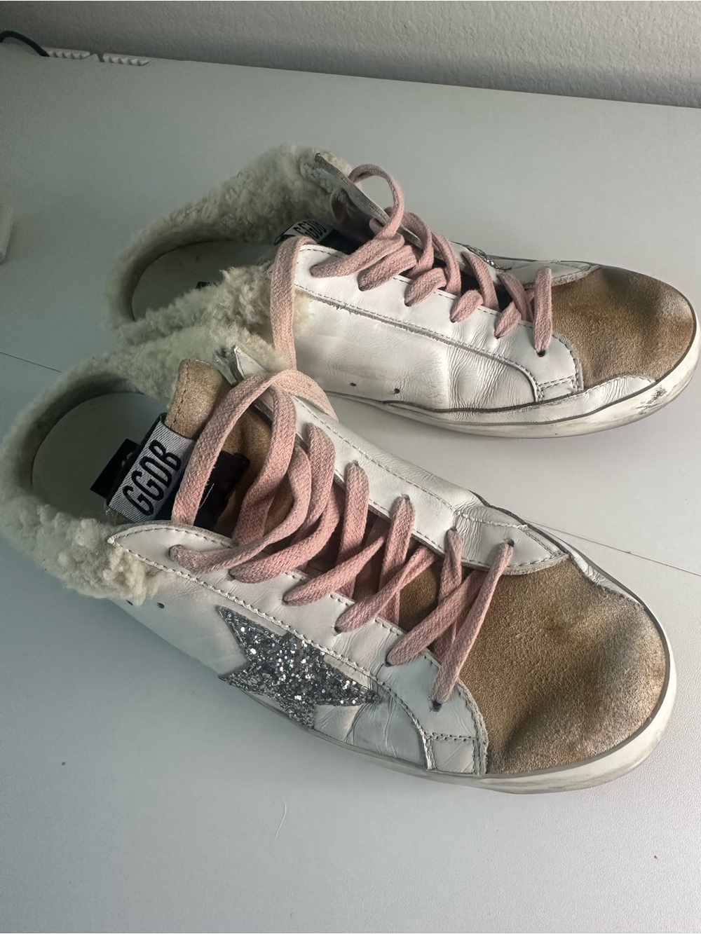 Golden Goose White Superstar Sabot Sneakers Authentic